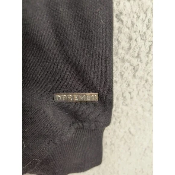 Preme Prism Rainbow Embroidered Crew Neck Pullover Sweatshirt Black Men's Large - Picture 6 of 11